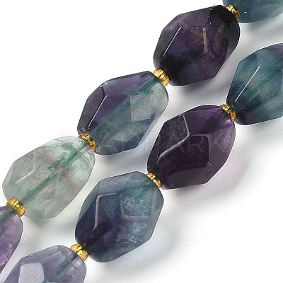 Natural Fluorite Beads Strands G-P541-A01-04-1