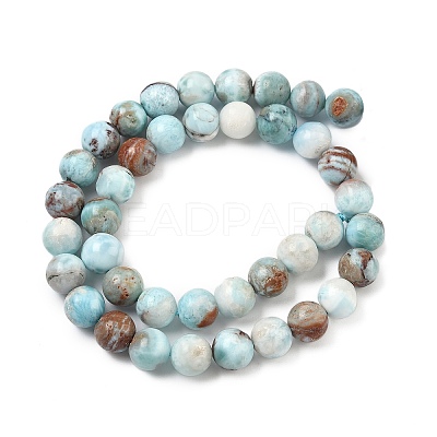 Natural Larimar Beads Strands G-C264-A01-10mm-1