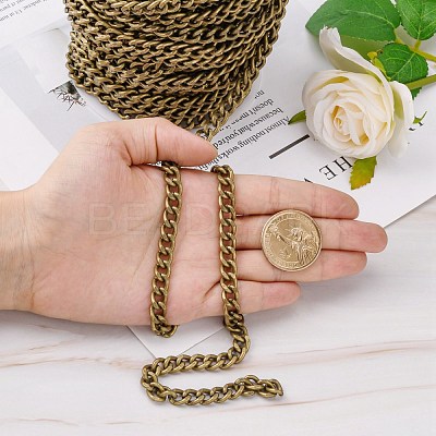 Iron Cuban Link Chains CH-R013-9x8mm-AB-NF-1