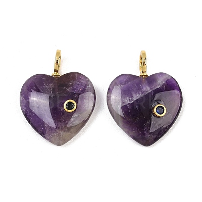 Natural Banded Amethyst Pendants G-D104-01G-15-1