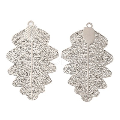 Long-Lasting Plated Brass Filigree Pendants KK-K336-09P-1