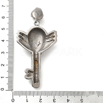 Halloween 304 Stainless Steel Enamel Pendants STAS-Q317-05B-AS-1