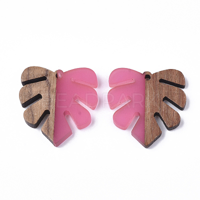 Resin & Walnut Wood Pendants RESI-S358-24D-1