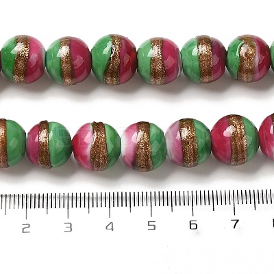 Lampwork Beads Strands LAMP-E036-07G-1