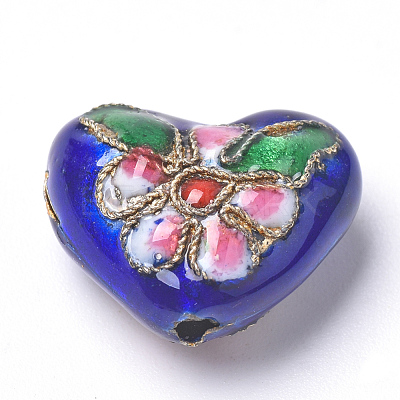 Handmade Cloisonne Beads X-CLB-S006-08-1