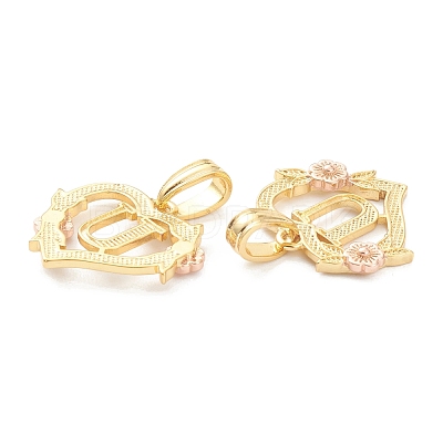 Real 18K Gold Plated Brass  Pendants KK-J042-43G-U-1