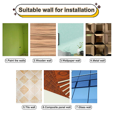 Mirror Wall Stickers DIY-WH0210-56A-1
