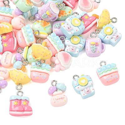 Printed Opaque Resin Pendants RE-CBA40A4-01-1