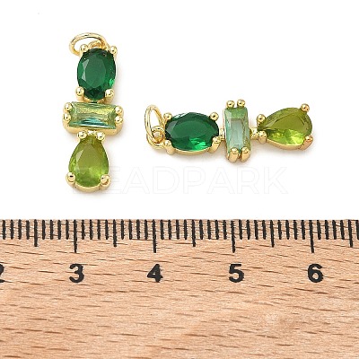 Brass Micro Pave Cubic Zirconia Pendants KK-H259-12B-G02-1