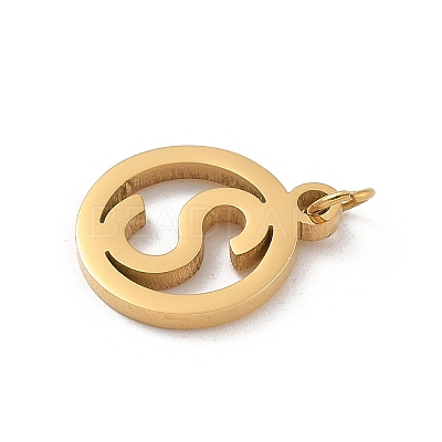 304 Stainless Steel Charms
with Jump Ring STAS-R001-02G-S-1