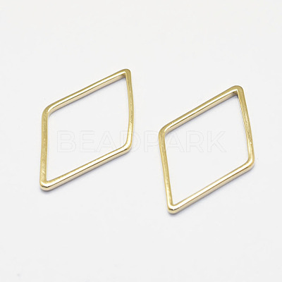 Long-Lasting Plated Brass Linking Rings KK-K193-128G-NF-1