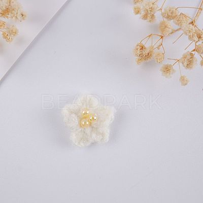 Flower Wool Ornament Accessories AJEW-WH0816-165C-1