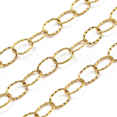 304 Stainless Steel Oval Link Chains CHS-C009-16G-1