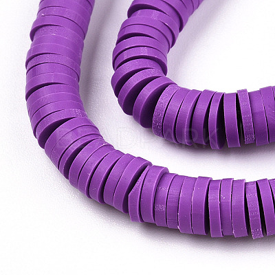 Handmade Polymer Clay Bead Strands CLAY-T002-6mm-54-1