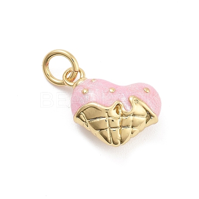 Rack Plating Brass Enamel Charms KK-G512-19E-G-1