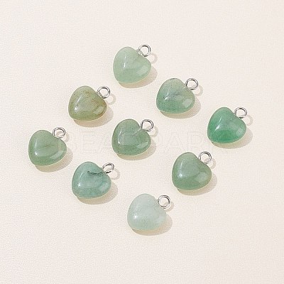 24Pcs Natural Green Aventurine Charms G-BC0001-21B-1