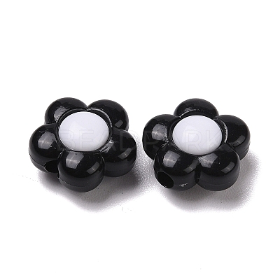 Two-tone Acrylic Beads OACR-U003-09-1