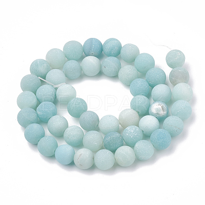 Natural Amazonite Beads Strands G-T106-190-1