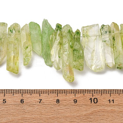 Natural Crackle Quartz Crystal Dyed Beads Strands G-I345-05G-1