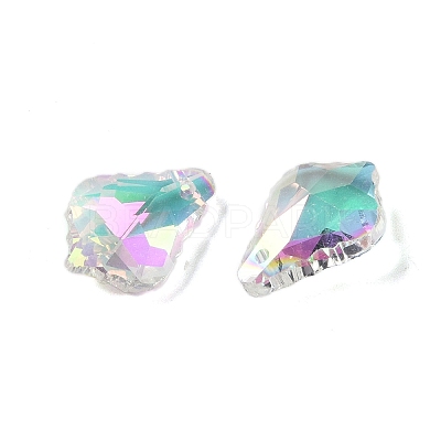 AB Color Plated Electroplate Glass Pendants EGLA-O003-06C-12-1
