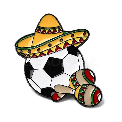 Mexico Football Theme Enamel Pins JEWB-D310-07EB-04-1