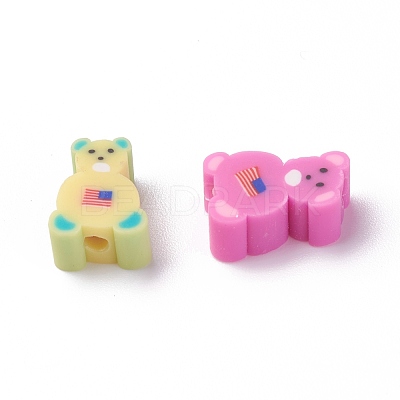 Handmade Polymer Clay Beads X-CLAY-I010-09-1