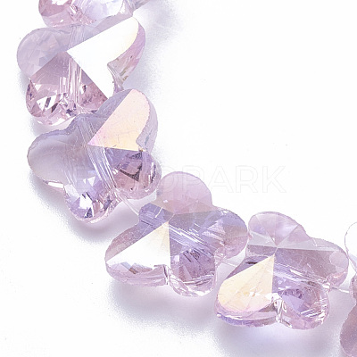 Electroplate Glass Beads X-EGLA-Q091-14mm-B17-1