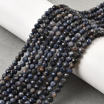 Natural Sapphire Beads Strands G-G259-D06-4mm-1