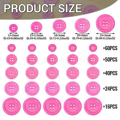 4-Hole Resin Buttons RESI-TA0004-11A-01-1