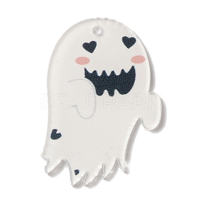 Halloween Printing Acrylic Pendants FIND-K017-05E-1