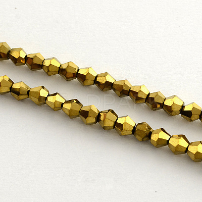 Electroplate Glass Bead Strands EGLA-R094-3mm-01-1
