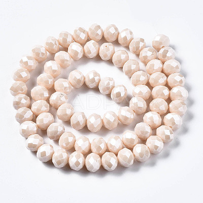 Electroplate Glass Beads Strands X-EGLA-A034-P2mm-A17-1