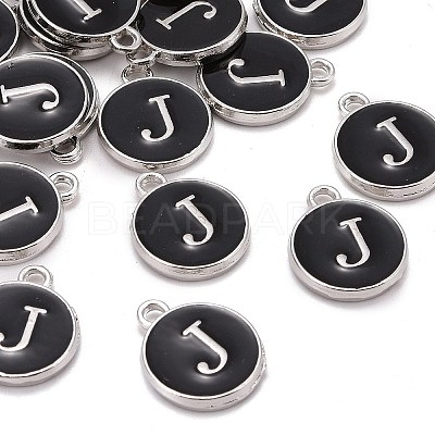 Platinum Plated Alloy Charms LS-ENAM-S118-02J-P-1
