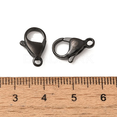 Ion Plating(IP) 304 Stainless Steel Lobster Claw Clasps STAS-AB09-B-1