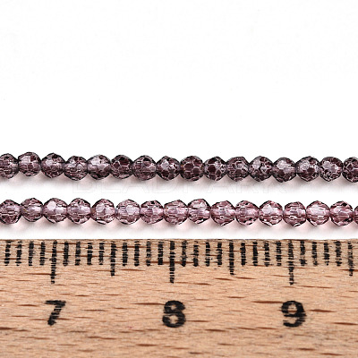 Transparent Gradient Color Glass Beads Strands GLAA-H021-01A-22-1
