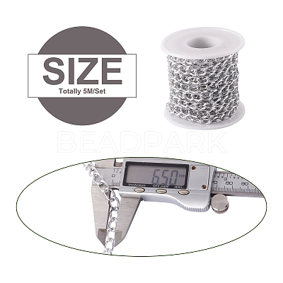 Aluminium Twisted Curb Chains CHA-TA0001-01S-1