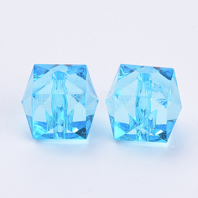 Transparent Acrylic Beads TACR-Q259-10mm-V40-01-1