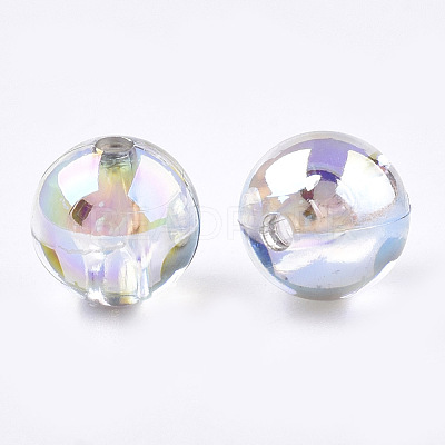 Transparent Plastic Beads OACR-S026-8mm-16-1