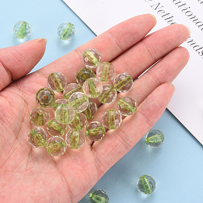 Transparent Acrylic Beads TACR-S154-10A-83-1