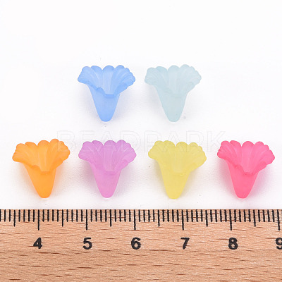 Frosted Acrylic Bead Caps MACR-S371-10A-1