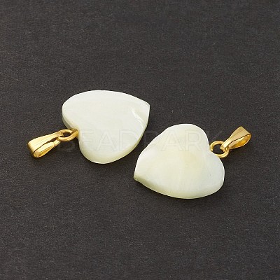 Natural Trochid Shell/Trochus Shell Pendants SSHEL-K027-12-1