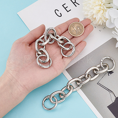 Alloy Cable Chain Purse Strap Extenders DIY-WH0304-707P-1