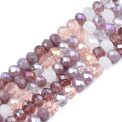 Opaque Glass Beads Strands X-GLAA-T006-07-A08-1