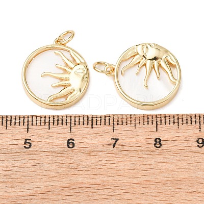 Natural Shell Pendants X-KK-L188-38G-1-1