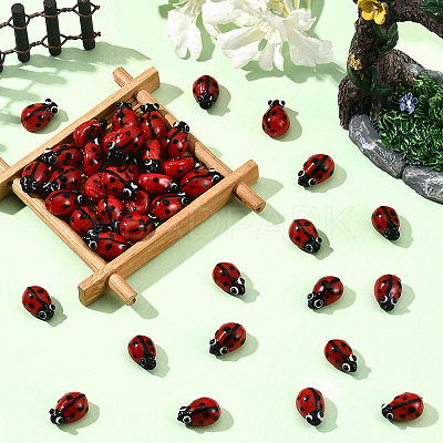 60Pcs Handmade Lampwork Beads Strands LAMP-LT0001-02-1