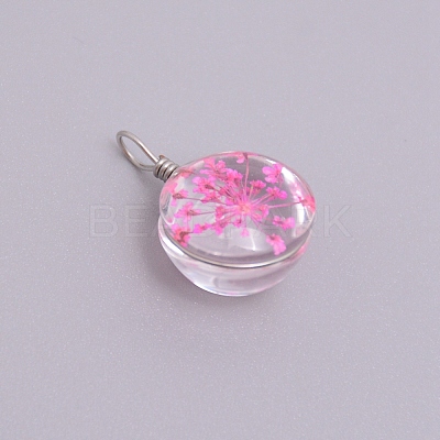 Transparent Glass Pendants GLAA-TAC0003-06A-1
