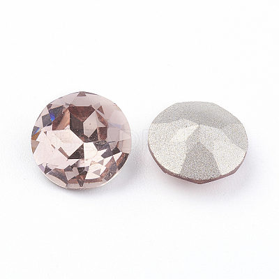 Pointed Back & Back Plated K9 Glass Rhinestone Cabochons RGLA-J012-10mm-319-1