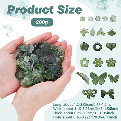 200G Transparent Acrylic Beads OACR-NB0001-53A-1
