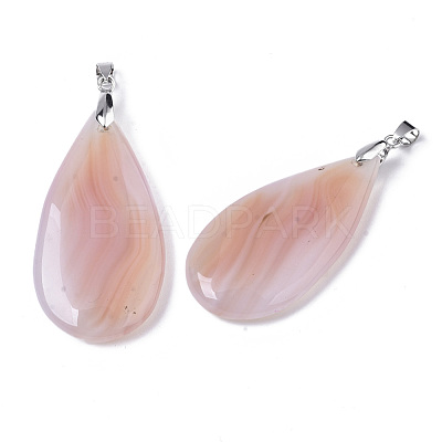 Natural Agate Big Pendants G-R467-09-1