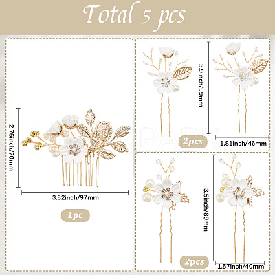 Plastic and Resin and Iron Hairpin Set OHAR-WH20020-04A-1